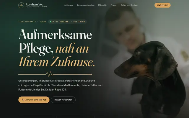 Website von Abraham Vet