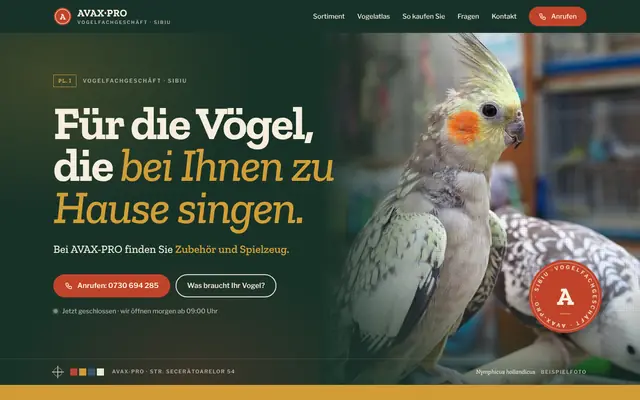 Website von AVAX-PRO