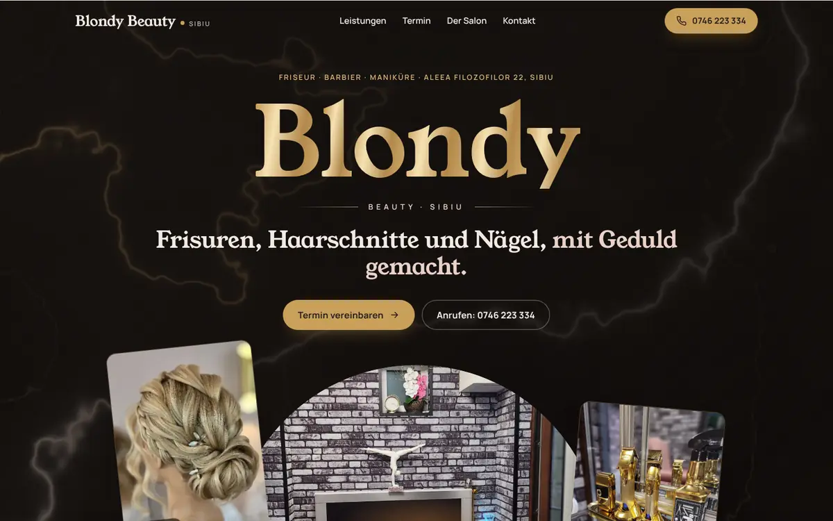Blondy Beauty am Desktop