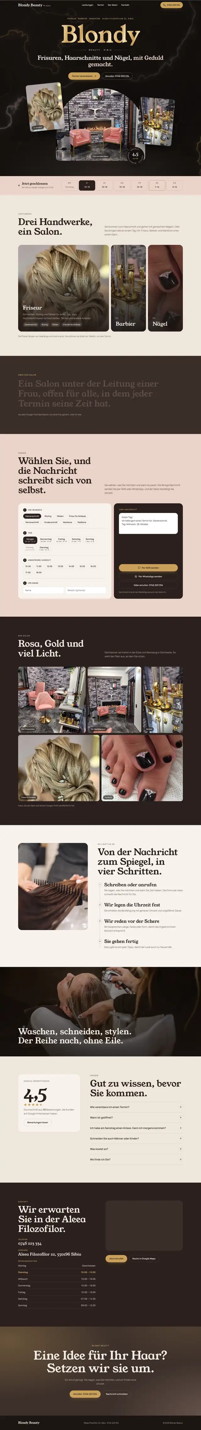 Ganze Seite von Blondy Beauty, Desktop