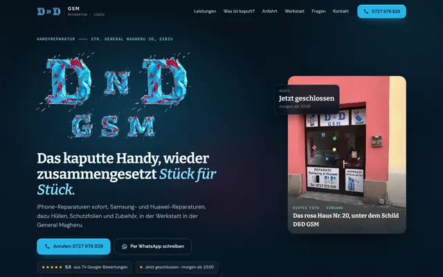 Website von DnD GSM