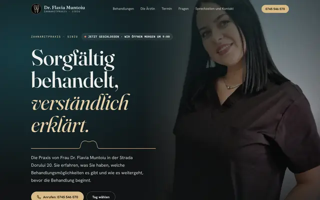 Website von Dr. Flavia Muntoiu