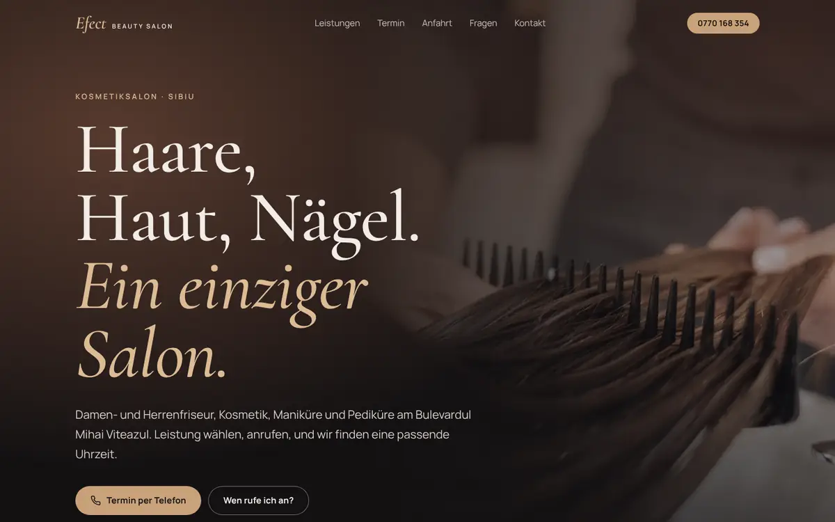 Efect Beauty Salon am Desktop