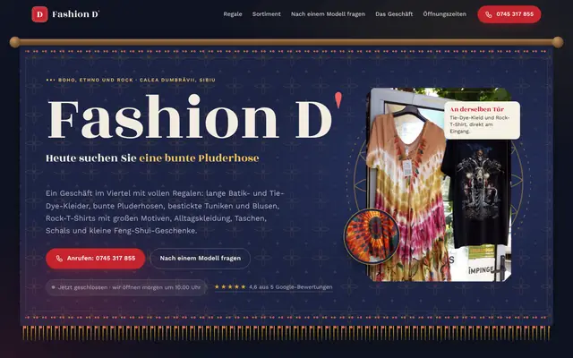 Website von Fashion D'