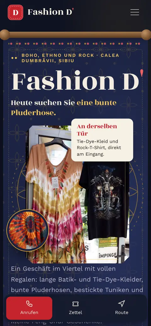 Fashion D' auf dem Handy