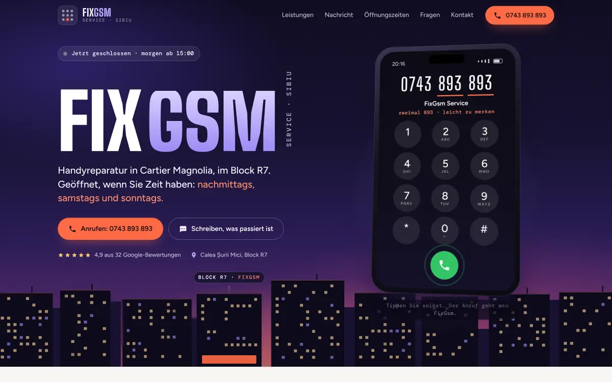 FixGsm Service am Desktop