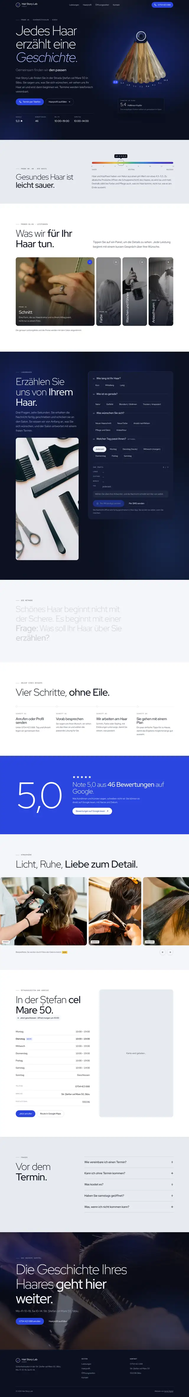 Ganze Seite von Hair Story Lab, Desktop