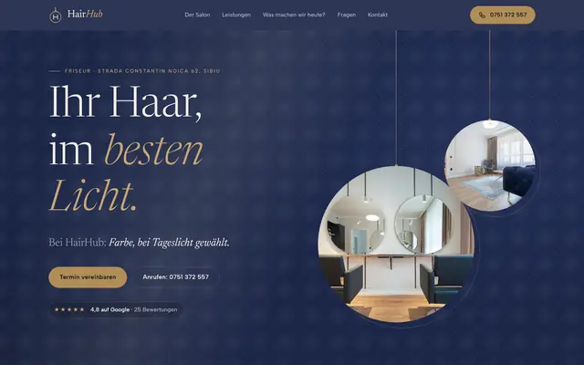 Website von HairHub