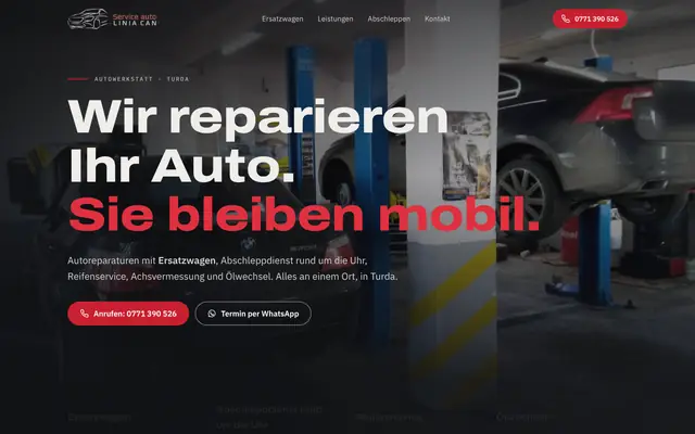 Website von Linia Can Start Stop