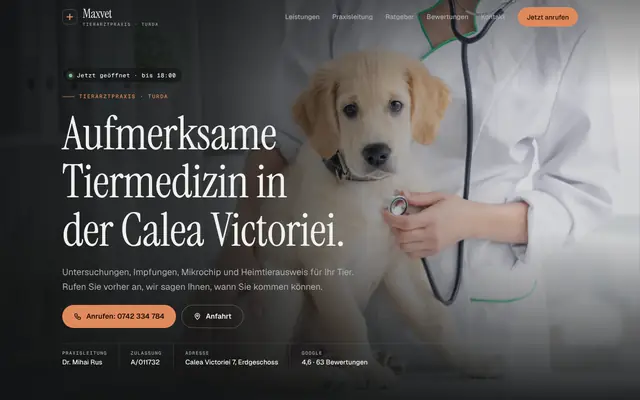 Website von Maxvet