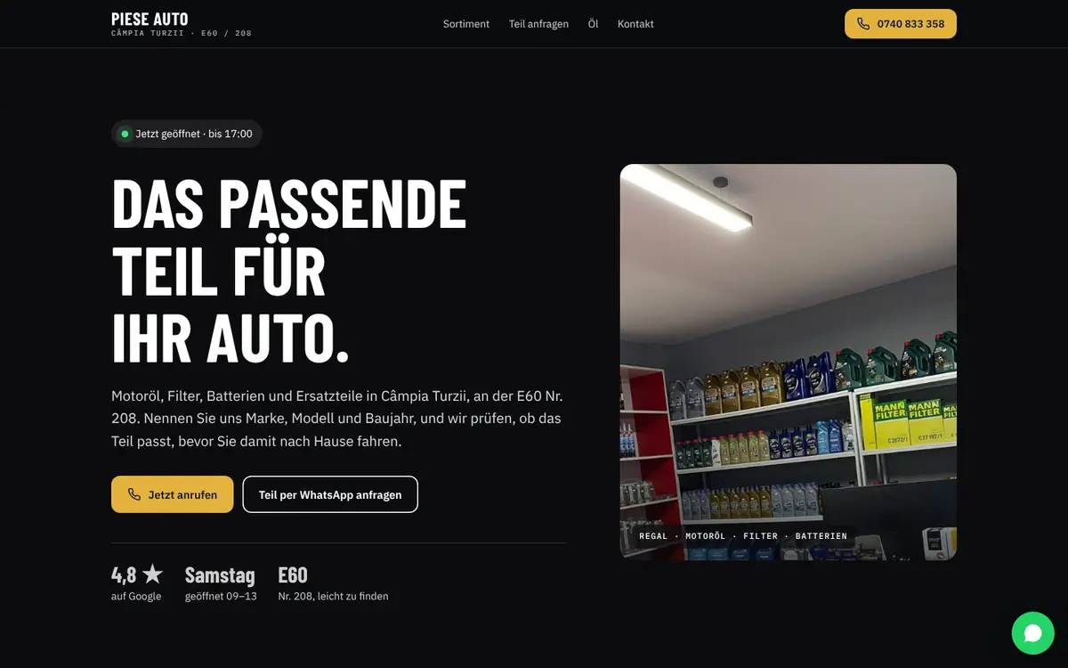 Piese Auto Câmpia Turzii am Desktop