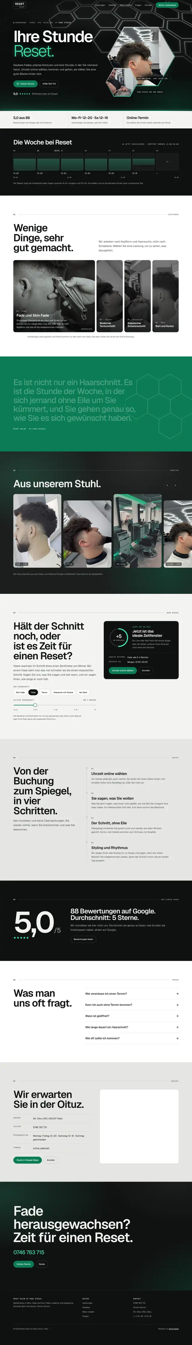 Ganze Seite von Reset Salon by Radu Stoica, Desktop