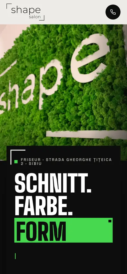 Shape Salon auf dem Handy